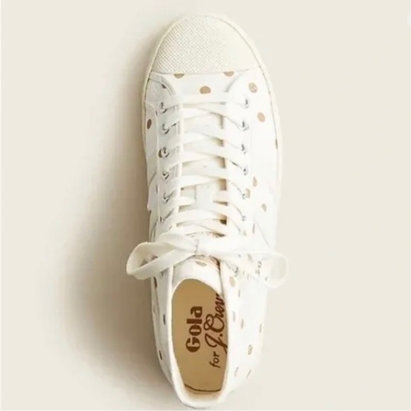 NWT J. crew Gola Polka Dot Coaster High sneakers - Picture 3 of 11